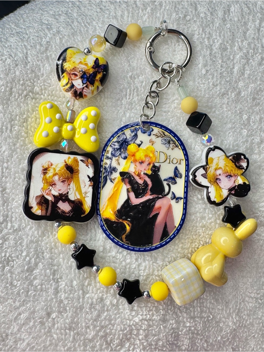 Sailor Moon and Luna fashion phone bag charm
